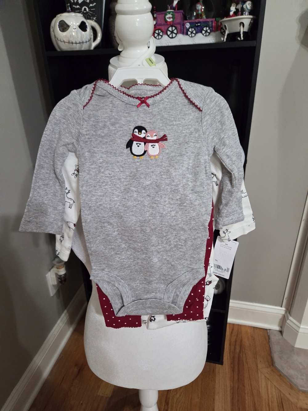 Carters 3 Piece Baby Set   Penguin Long-Sleeve